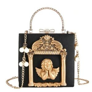 Luxury Angel Female Handbag Fashion Faux Pearl Bag